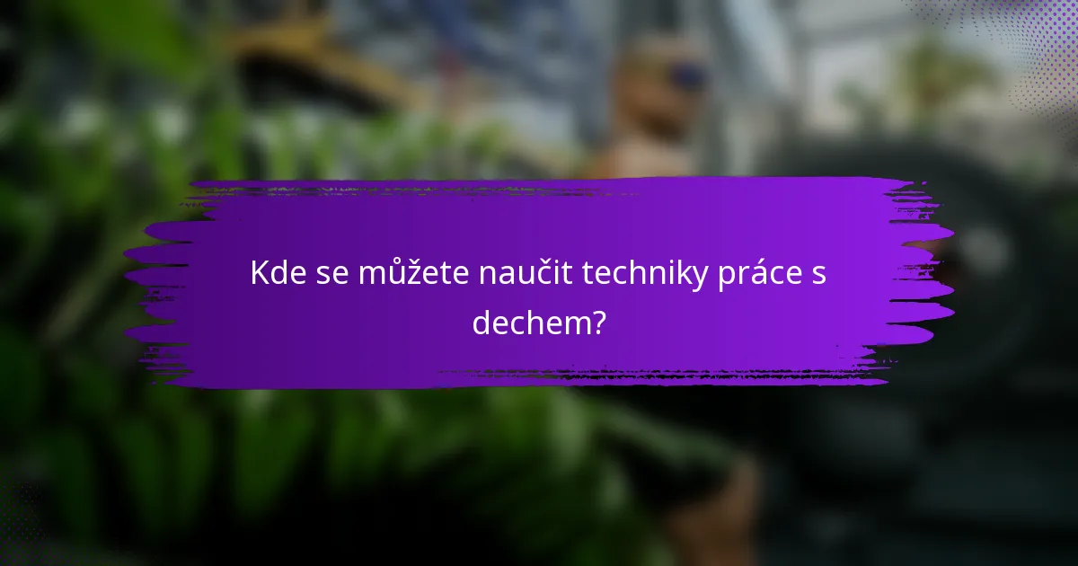 Kde se můžete naučit techniky práce s dechem?